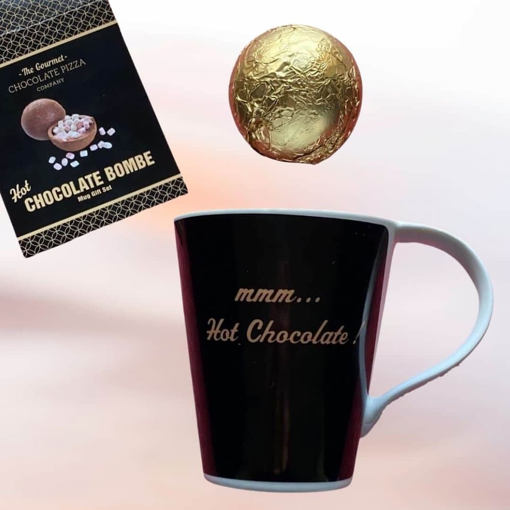 Hot Chocolate Bombe and Mug Gift Set Christmas Gift Ideas